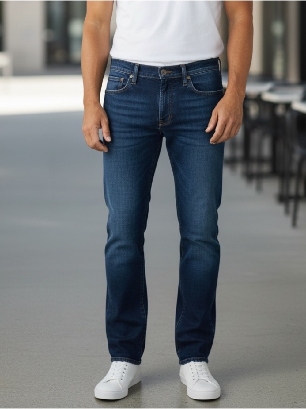 Carhartt Mens Dark Wash Relaxed Boot Cut Denim Jeans Size 38 by 34